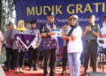 Puluhan Bus Diberangkatkan Pada Program Mudik Gratis, Warga Terlihat Antusias.