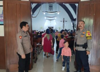 Ratusan Personel Polres Sukabumi Kota  Amankan Hari Kenaikan Isa Al Masih