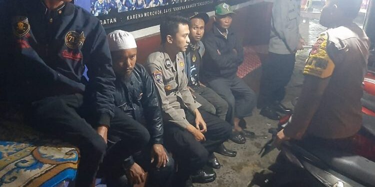 Patroli Strong Point Malam Hari Wujudkan Kondusifitas Kamtibmas