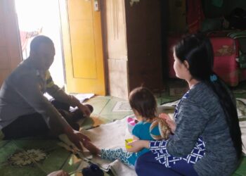 Beri Edukasi Pencegahan Stunting, Bhabinkamtibmas Polsek Citamiang Sambangi Warga Binaan