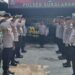Serah Terima Piket Penjagaan dan Fungsi Anggota Polsek Sukalarang