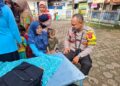 Sambangi Pemukiman Warga, Polisi di Sukabumi Edukasikan Pencegahan Stunting