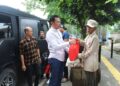 Polres Sukabumi Kota Bagikan Ratusan Nasi Kota dan Puluhan Paket Sembako