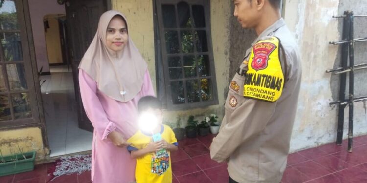 Beri Edukasi Pencegahan Stunting, Bhabinkamtibmas Polsek Citamiang Sambangi Warga Binaan