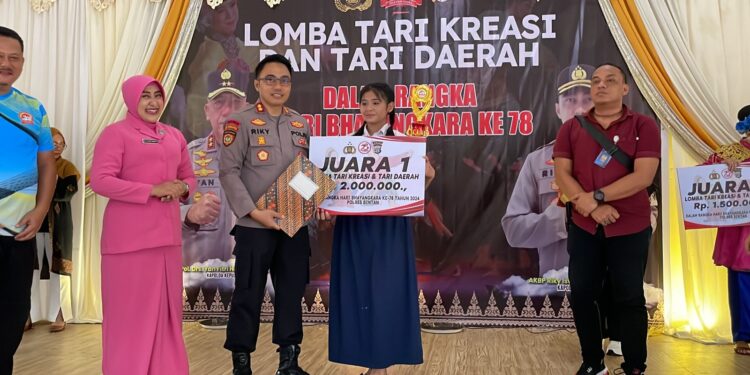 Polres Bintan Gelar Lomba Tari Kreasi Sambut HUT Bhayangkara ke-78 