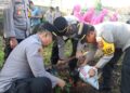 Sambut Hari Bhayangkara ke-78, Polres Sukabumi Kota Tanam 1100 bibit Pohon