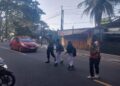 Polsek Gunungpuyuh Rutin Laksanakan Gatur Pagi: Ciptakan Kamseltibcar Lantas di Pagi Hari