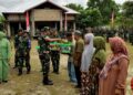 Usai penutupan TMMD, Kodim 1015 Sampit Gelar Baksos Bagi Sembako,Bagi Nutrisi Stanting dan Ibu Hamil