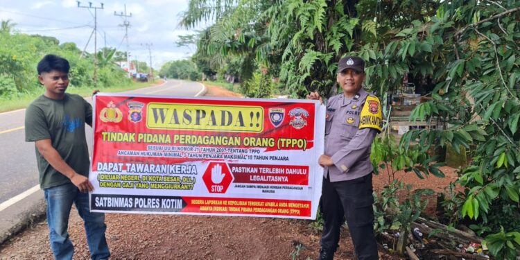 Polsek Cempaga Gelar Sosialisasi TPPO Kepada Masyarakat di Desa Cempaka Mulia Barat Kecamatan Cempaga
