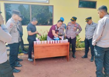 Cegah Penyalahgunaan Narkoba, Polsek Cempaga Laksanakan Tes Urine