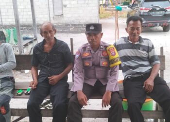 Laksanakan Giat DDS, Bhabinkamtibmas Polsek Jaya Karya Sampaikan Pesan Kamtibmas