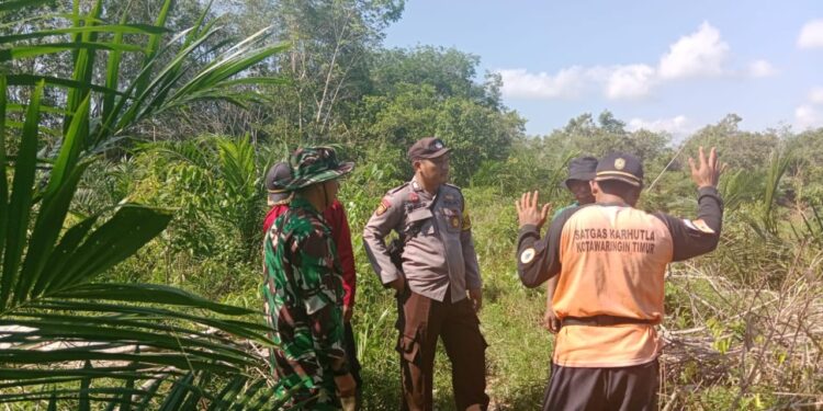 Babinkamtibmas Polsek Jaya Karya Laksanakan Patroli dan Sosialisasi Pencegahan Karhutla