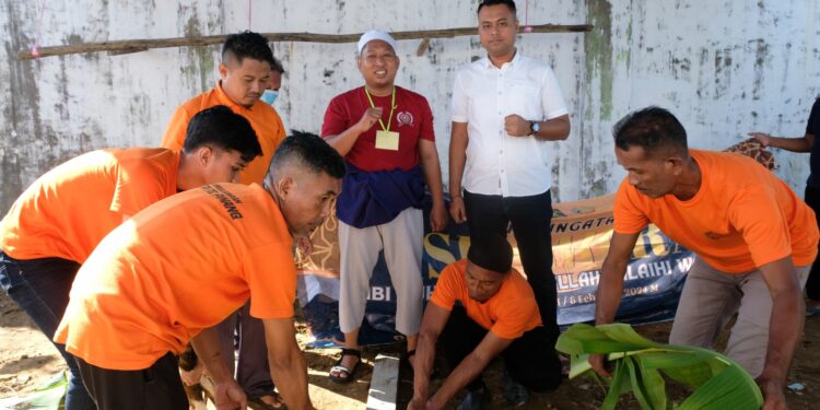 Rutan Kelas I Tanjungpinang Qurban 3 Ekor Sapi 2 Ekor Kambing