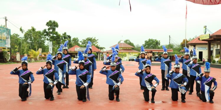 Polisi cilik tingkat SD, Meriahkan Hari Bhayangkara ke-78 di Polres Bintan