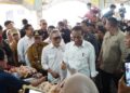 Presiden Repuplik Indonesia Joko Widodo Kunjungi Pasar PPM dan Desa Bapeang Sampit