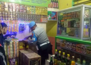 Cipta Kondisi, Polsek Citamiang Gelar Operasi Minuman Keras (Miras)