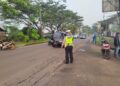 Tingkatkan kenyamanan lalulintas. Polsek baros jalin pelayanan pagi dengan Kemenhub gatur pagi