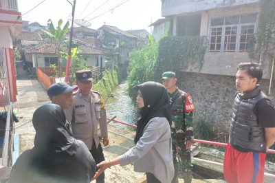 Bhabinkamtibmas Polsek Cikole beserta Babinsa Laksanakan Monitoring Wilayah