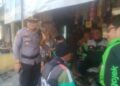 Kapolsek Lembursitu Sambang Ojek Online Sampaikan Himbauan Kamtibmas