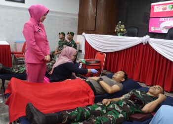 Sambut Hari Bhayangkara ke-78 Polres Sukabumi Kota Gelar Bakti Kesehatan