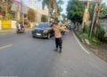 Polsek Gunungpuyuh Rutin Laksanakan Gatur Pagi, Agar Terciptanya Kamseltibcar Lantas
