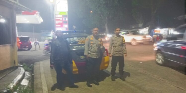 Polsek Citamiang Tingkatkan Patroli Strong Point Antisipasi Gangguan Kamtibmas Di Malam Hari