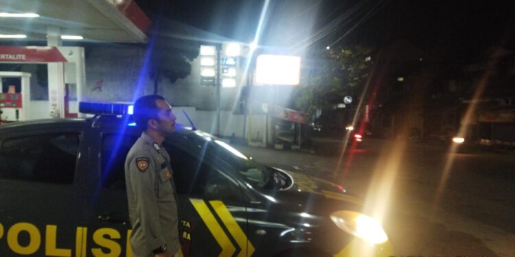 Polsek Citamiang Tingkatkan Patroli Strong Point Antisipasi Gangguan Kamtibmas Di Malam Hari