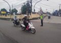 Wujudkan Tertib Berlalulintas, Polsek Baros Giatkan Pelayanan Pagi