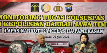Lapsustik Pamekasan Ikuti Monitoring Tugas Polsuspas oleh Polda Jatim