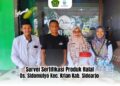 Program Sertifikat Halal Gratis, KUA Krian Jemput Bola Ke Pelaku UMKM