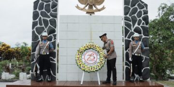 Kapolres Ciamis Pimpin Langsung Ziarah Makam Peringatan Hari Bhayangkara ke-78