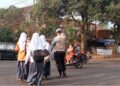 Ciptakan Kamseltibcarlantas, Polsek Citamiang Gelar Pelayanan Rutin Gatur Siang hari