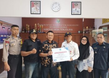 Kades Tenjolaya Sukabumi Raih Penghargaan BNN RI