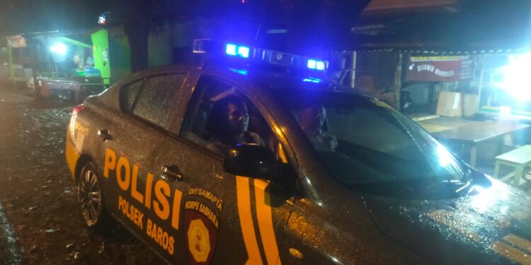 Efektifkan Strong point. Polsek baros tingkatkan Patroli Malam