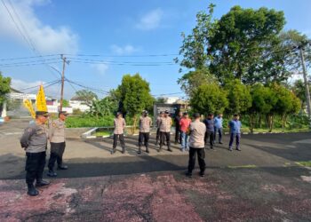 Polsek Warudoyong Gelar Apel Pagi Sebagai Bentuk Kedisiplinan.