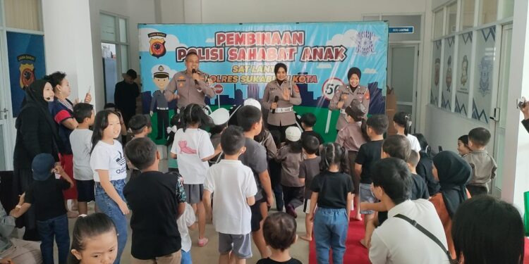 Ikuti PSA, Kelompok Petualang Cilik Sukabumi Main Bareng Polisi