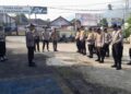 Wujud nyata kebersamaan Polsek Baros efektifkan apel pagi