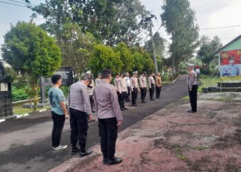 Polsek Warudoyong Gelar Apel Pagi Sebagai Bentuk Kedisiplinan.