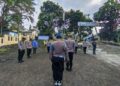 Apel Pagi dan pengecekan kelengkapan personil polsek kadudampit sebagai bentuk kedisiplinan dan kesiapsiagaan Polsek Kadudampit