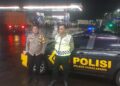 Personil Polsek Sukalarang Laksanakan Patroli Malam Sambangi SPBU