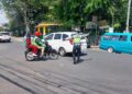 Pergelaran Gatur Siang Unit Lalulintas Polsek Cisaat Antisipasi Kemacetan