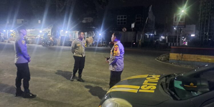 Polsek Citamiang Tingkatkan Patroli Strong Point Antisipasi Gangguan Kamtibmas Di Malam Hari