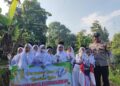 Bhabinkamtibmas polsek kadudampit laksanakan Pengamanan Giat pawai karnaval dalam rangka Perpisahan dan Kenaikan Kelas
