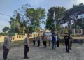 Apel Pagi dan pengecekan kelengkapan personil polsek kadudampit sebagai bentuk kedisiplinan dan kesiapsiagaan Polsek Kadudampit