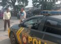 Guna menciptakan keamanan dan kondusif, Kapolsek Citamiang Patroli Dialogis dan Sambangi Security SPBU Pertamina Kota Sukabumi.