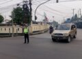 Wujudkan tertib berlalulintas, Polsek Baros giatkan pelayanan pagi