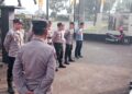 Kapolsek Citamiang Gelar Apel Pagi Sebagai Bentuk Kedisiplinan.