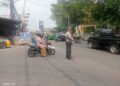 Pergelaran Gatur Siang Unit Lalulintas Polsek Cisaat Antisipasi Kemacetan
