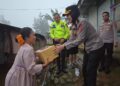 Safari Kamtibmas di Pegunungan, Kapolres Sukabumi Kota Salurkan Bansos
