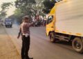 Giat pagi Polsek Baros. Polsek Baros terjun layani warganya gatur pagi
